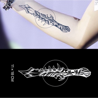 【Mars Tattoo】ใหม่ สติกเกอร์รอยสักชั่วคราว กึ่งถาวร 2 สัปดาห์ ติดทนนาน D207