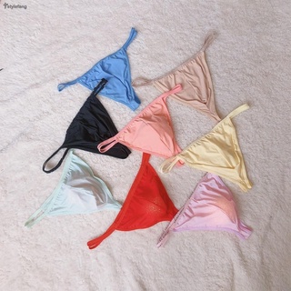 STYLEF-~1*Underpant All Seasons Bikini Breathable Underwear Hand Wash Ice Silk-【STYLEF-Fashion】