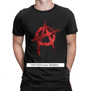 Hensewts Shop เสื้อยืดลําลอง ผ้าฝ้าย แขนสั้น คอกลม พิมพ์ลาย Anarchy Anarchist สไตล์วินเทจ ฮาราจูกุ แนวสตรีท เหมาะกับการ