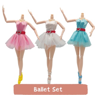 เสื้อผ้าตุ๊กตาเสื้อผ้าบัลเล่ต์สไตล์เจ้าหญิง Bjd