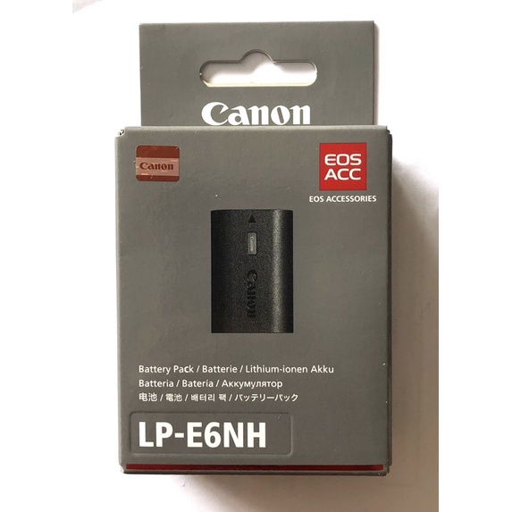แบตเตอรี่กล้องแคนนอนรุ่น Canon LP-E6NH Lithium-Ion Battery Pack แท้ 100% - นำเข้าโดยแคนนอนไทยแลนด์