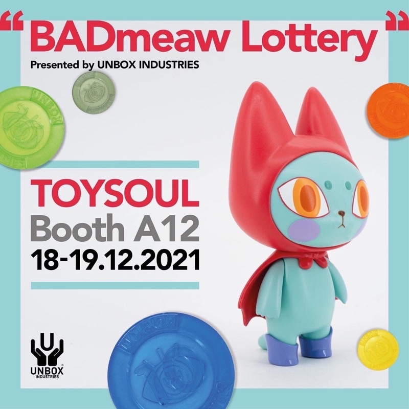 BADMEAW • ToySoul HK 2021 Exclusive Edition • [Lottery] • ‘Mueanfun Illusion’ • UNBOX INDUSTRIES • Bad Meaw • Blackhood