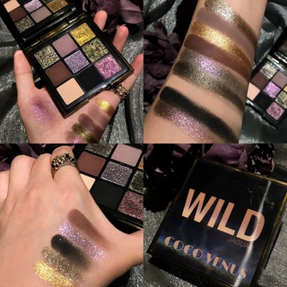 [BuyLove] Coco Venus Cheetah พาเลตต์อายแชโดว์ huda Wild Animal Series Nine Color