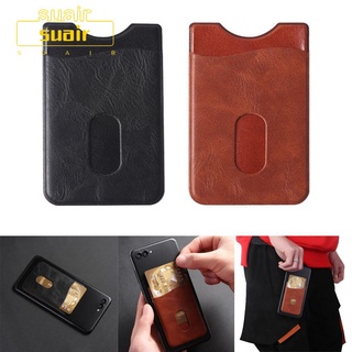 【Ready Stock】SUBEI Universal Accessory Adhesive Sticker Leather Card Holder