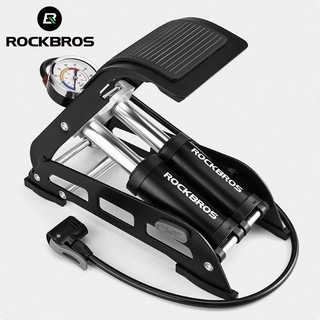 Rockbros เครื่องปั๊มลมยาง แรงดันสูง แบบพกพา อุปกรณ์เสริม สําหรับรถจักรยานยนต์ รถยนต์ บาสเก็ตบอล จักรยานไฟฟ้า