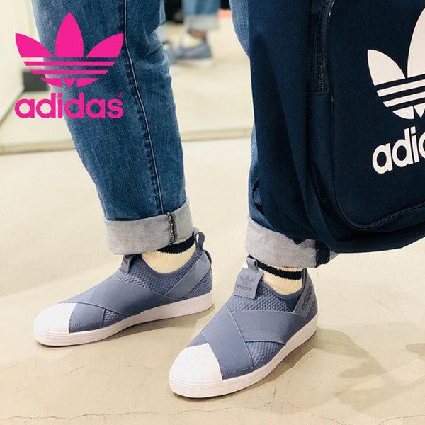 Adidas รองเท้า สลิป ออน อาดิดาส Superstar Slip on Blue White Limited ไม่มีจำหน่ายในประเทศไทย (ลิขสิทธิ์แท้ 100%)
