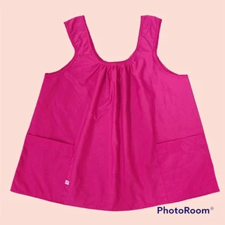 เสื้อคอกระเช้า!!!หลากสี ผู้ใหญ่ คอถัก กระเป๋าซิป ผ้า Cotton เนื้อดีใส่สบาย