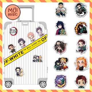 MUIMISC ♥  (50 ชิ้น) สติ๊กเกอร์กันน้ำ ติดสารพัดสิ่ง ลายการ์ตูน สติ๊กเกอร์ดาบพิฆาตอสูร Kimetsu no Yaiba