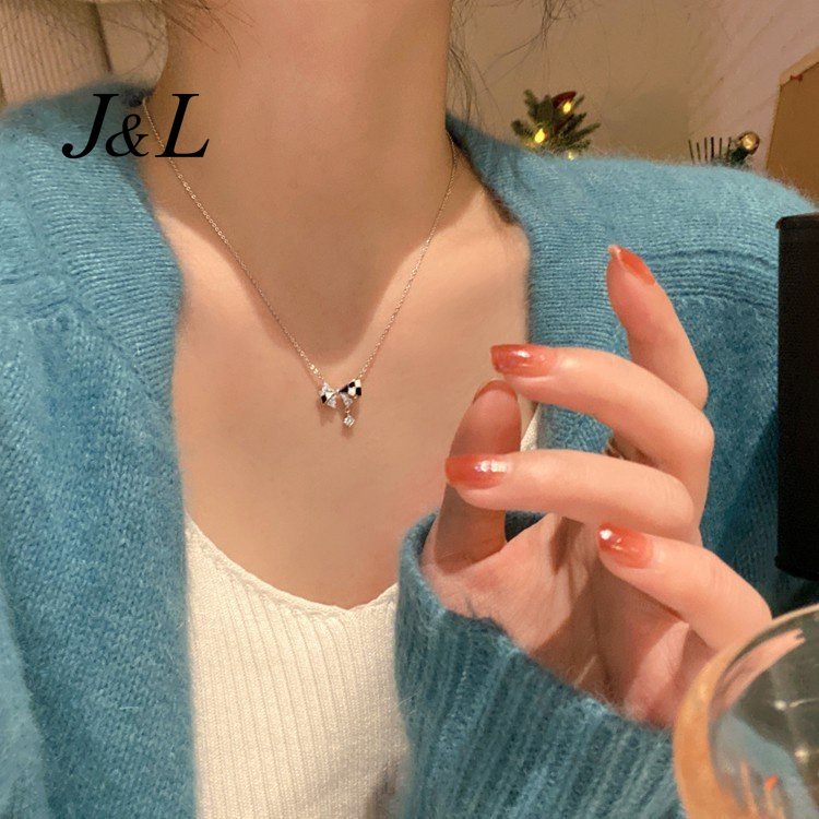 เครื่องประดับ สร้อยคอ จี้ผีเสื้อ ประดับไข่มุกเทียม เพทาย ดาว หัวใจ โลหะผสม แฟชั่นสําหรับผู้หญิง