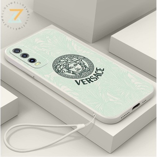 Zymello เคส Vivo Y20 Y17 Y21 Y15S Y15A Y15 Y12 Y12A Y11 Y71 Y91C Y91i Y1S Y30 Y51 Y72 Y75 Y76 Y76S Y85 Z1 เคสโทรศัพท์ซิลิโคนแฟชั่นนานาชาติ (พร้อมสายคล้อง) A