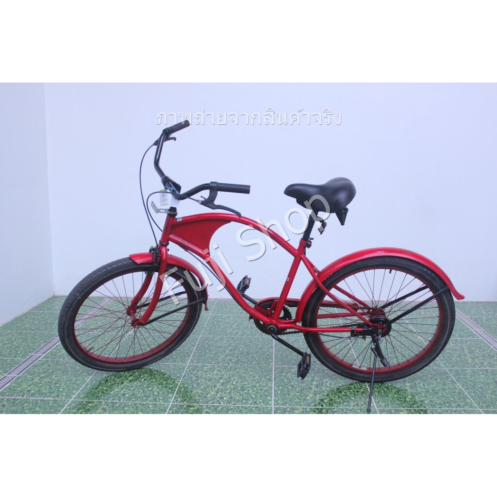 จักรยานญี่ปุ่น - ล้อ 24 นิ้ว - ไม่มีเกียร์ - สีแดง [จักรยานมือสอง]