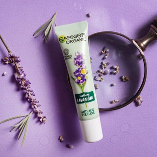 🌸พร้อมส่ง🌸Garnier Organic Lavandin Anti Age Eye Cream 15ml อายครีมลดริ้วรอยรอบดวงตา