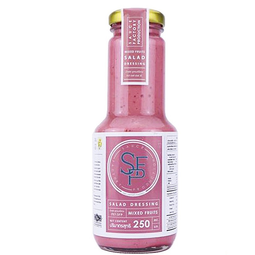 ถูกที่สุด✅  SFP Salad Dressing mixed fruits น้ำสลัด น้ำมัน คาโนลา น้ำสลัดเพื่อสุขภาพ น้ำสลัดMixed Fr