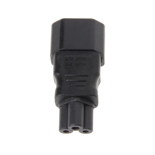 อะแดปเตอร์แปลงปลั๊กไฟ Iec 320 C14 3-Pin Male To C5 3-Pin Female