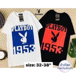 พร้อมส่ง 🐰 เสื้อยืดเพย์บอย playboy งานสกรีน สวยๆ