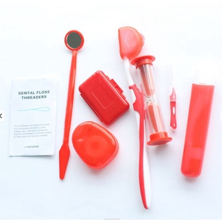 (AOS) Sikat Gigi Behel Travel Set Ortho Kit Dental Paket 8 set