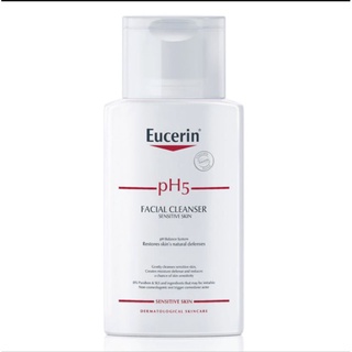 Eucerin​ pH5 Sensitive​ Facial Cleanser​ 100 ml.( ยูเซอริน เจลล้างหน้าสูตรอ่อนโยน)​