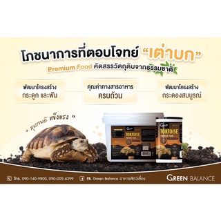 อาหารเต่าบก เกรดพรีเมี่ยม Green Balance Premium Tortoise Food (แบ่งขาย)