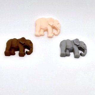 เรชินช้าง🐘 แพ็ค 6 ชิ้น (คละ 3 สี) อุปกรณ์DIY ทำเครื่องประดับ #c004