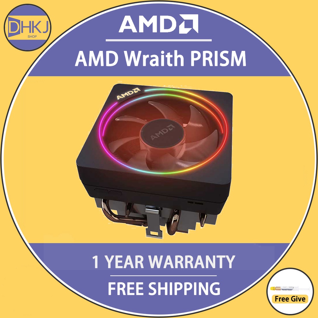 ใหม่ AMD Wraith PRISM AMD AM4 AM4 2200G 3600X 3700X 3900X/3800X/3700X CPU RGB Cooler
