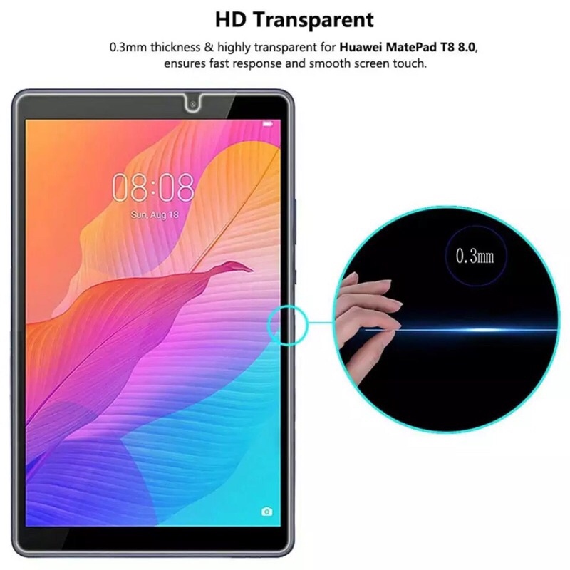 ฟิล์มกระจก นิรภัย หัวเว่ย เมทแพด ที8 8.0 นิ้ว Tempered Glass Screen For Huawei Mate Pad T8 2020 ( Kobe2-L03/KOB2-L09)