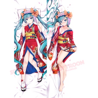 ปลอกหมอน แบบนิ่ม ลายอนิเมะ Hatsune Miku Dakimakura ขนาด 50x150 ซม. สไตล์ญี่ปุ่น สําหรับโซฟา เตียง DK2552