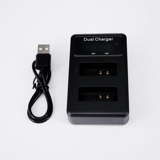 DUAL LCD USB CHARGER CANON LP-E12 พร้อมจอแสดงผลแบตเตอรี่ แอลซีดี (1291)