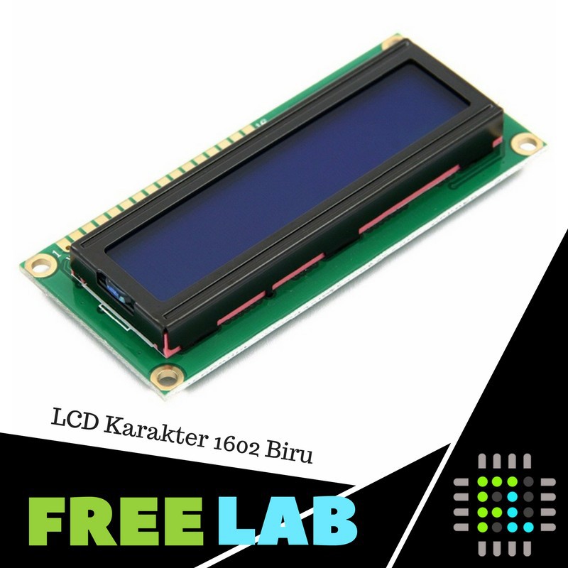 LCD 16x2 1602 ตัวอักษร LCD สีฟ้า