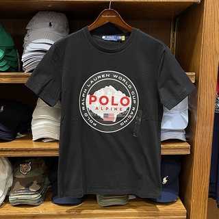 เสื้อยืดแขนสั้นลําลอง พิมพ์ลายโลโก้ตัวอักษร Polo Ralph Lauren แฟชั่นสําหรับผู้ชาย