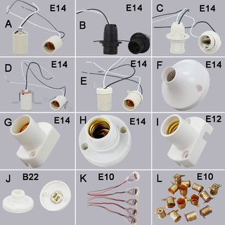 ฐานสกรูซ็อกเก็ต E14 E12 B22 E10 สําหรับหลอดไฟ โคมไฟ