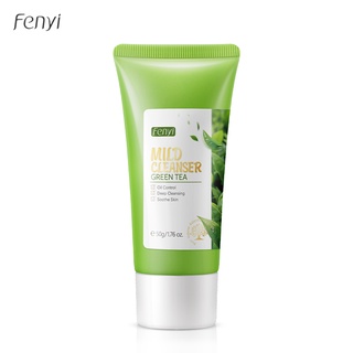 Fenyi green tea foam wash whitening deep cleansing oil control Green Tea Facial Cleanser 50g