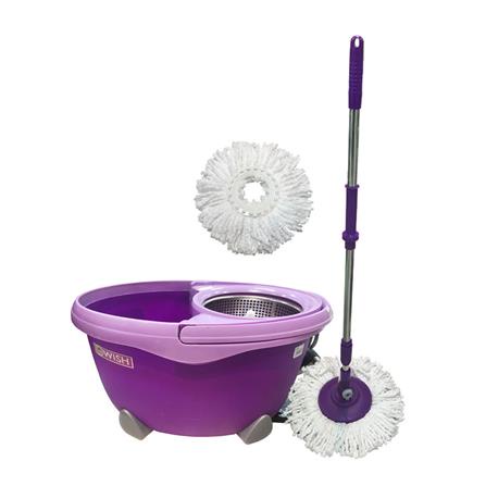 FREE HOME ชุดอุปกรณ์ถังปั่น BE WISH STAINLESS PRO Series 2 ไม้ถูพื้น ถูพื้น อุปกรณ์ทำความสะอาด