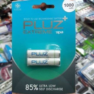 ถ่านชาร์จ Spa Pluz Size AAA 1000mAh คายประจุช้า  2ก้อน