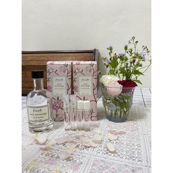 ของแท้🌹Fresh Rose Morning Eau De Parfum น้ำหอม กลิ่นกุหลาบ แบ่งขาย 5ml หัวลูกกลิ้ง/หัวสเปรย์