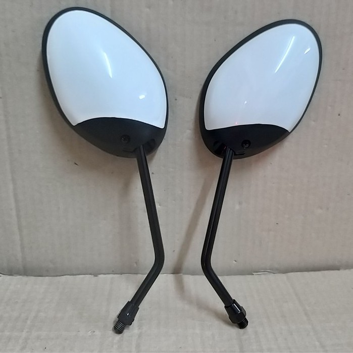 กระจก มองหลัง FINO-FI (ปี 2013-2014) ใส่ YAMAHA ได้ทุกรุ่น สีขาว # HMA Brand # 1010-249-12ZW