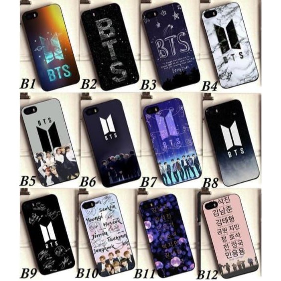XIAOMI MI 8, MI 8 SE, MI 9 PREMIUM CASE CASING GLASS MOTIF BTS
