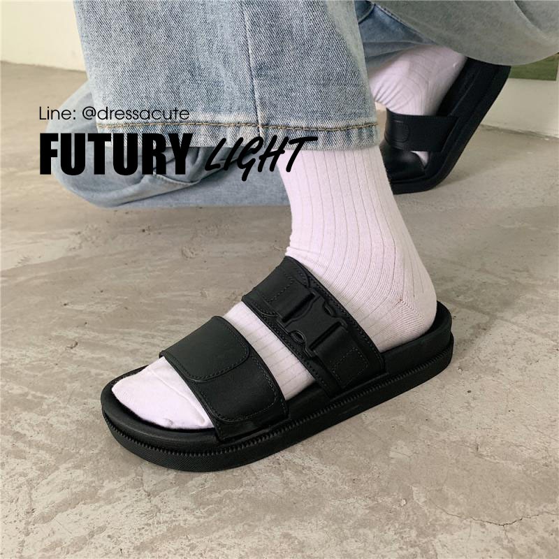 Slide Sandals 59 บาท [No.1728-2] ของแท้   FUTURY ® รองเท้าแตะแฟชั่นใหม่ เดินสบาย พื้นกันลื่น ยางนิ่มมาก Women Shoes