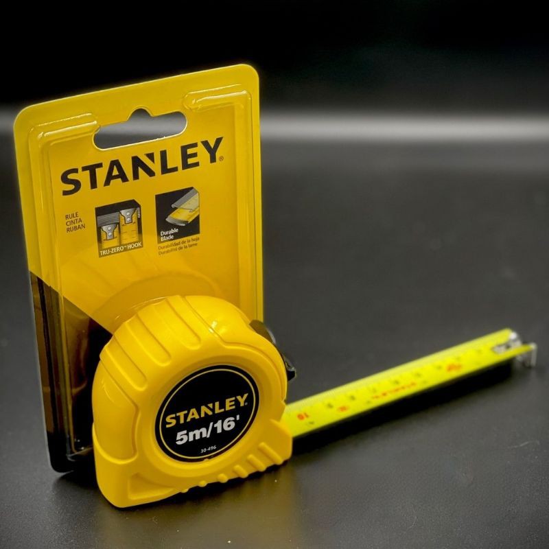 ตลับเมตร สายวัด STANLEY 30-496 ของแท้ 100% มีหนังสือรับรอง ขนาด 5 เมตร คุ้มค่า ราคาถูก