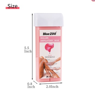 แว๊กซ์แท่ง BlueZOO กลิ่นกุหลาบ แว๊กซ์กำจัดขน (Refill Wax) เป็น Strip wax (แว๊กซ์ร้อน ใช้ผ้าดึง)