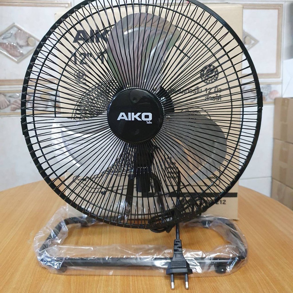 ✨พัดลม AIKO 10 นิ้ว 12นิ้ว ใบพัดอลูมิเนียม (ส่ายได้) รุ่น AVF210 ราคา ถูกที่สุด ดีลบีเคเค แกลเลอรีภาพที่ 3