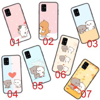 เคสโทรศัพท์มือถือแบบนิ่ม ลายแมวชิบิ สีดํา สําหรับ Samsung Galaxy A30S Quantum A20S A70S 2 A50S A50 A20 A82 A30 A70