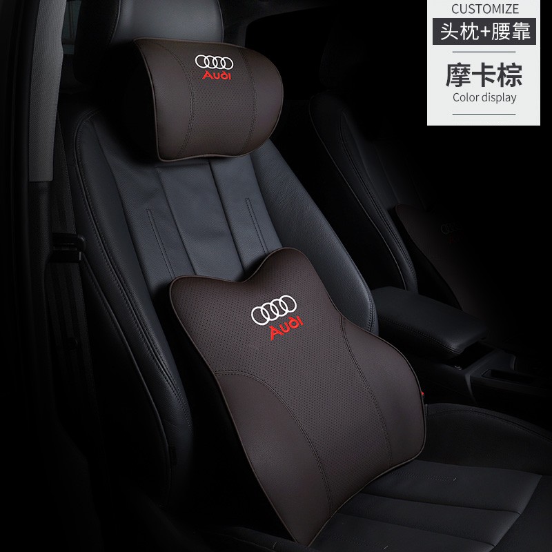 ヮザเฉพาะสำหรับ Audi A3 A4L A6L car headrest lumbar support Q2L Q3 Q5L car neck pillow pillow Q7A5