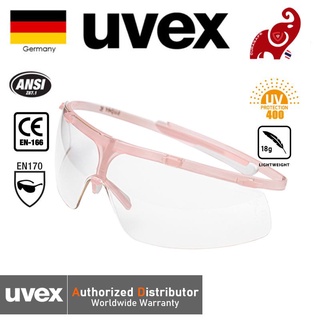 UVEX 9172412 Super G Safety Spectacle Pink Frame Clear Supravision ETC Len