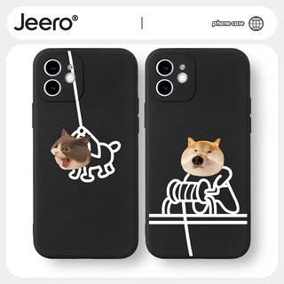 Jeero เคสคู่ เคสไอโฟน คู่รัก กันกระแทกซิลิโคนนุ่มน่ารักตลก เคสโทรศัพท์ Compatible for iphone 14 13 12 11 Pro Max SE 2020 X XR XS 8 7 ip 6S 6 Plus HFF1314