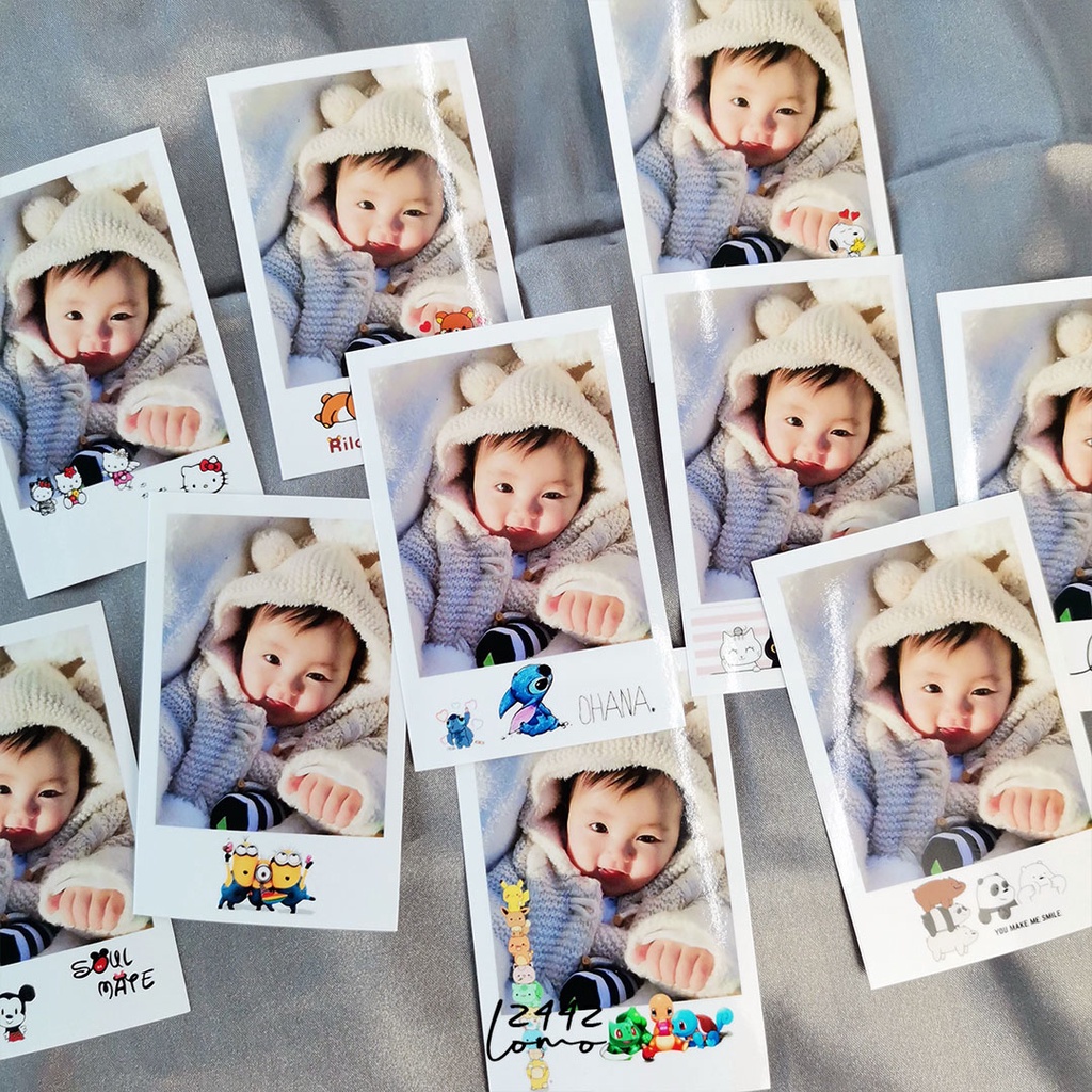 การ์ด LOMO ดีไซน์การ์ตูน 10 ชิ้น / ครบรอบภาพถ่าย 2R/เซอร์ไพรส์/วันเกิด Cuci Gambar