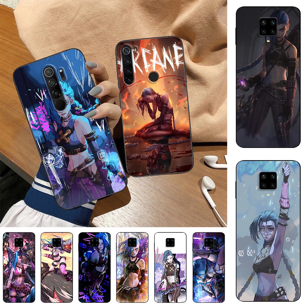 เกม LOL Jinx Redmi หมายเหตุ 10 4G หมายเหตุ 10 Pro 4G หมายเหตุ 10S หมายเหตุ 10 5G ซิลิโคน Anti-drop เ