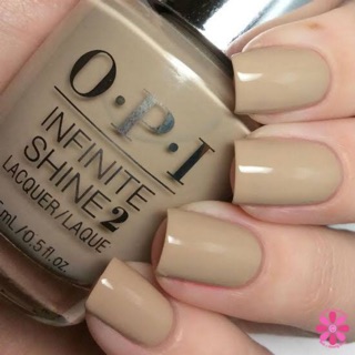 พร้อมส่ง OPI Maintaining My Sandity รุ่น Infinite shine รุ่นฝาสีเงินกึ่งเจล เงาแบบไม่ต้องอบ โทน sandy beige  แท้ 💯%