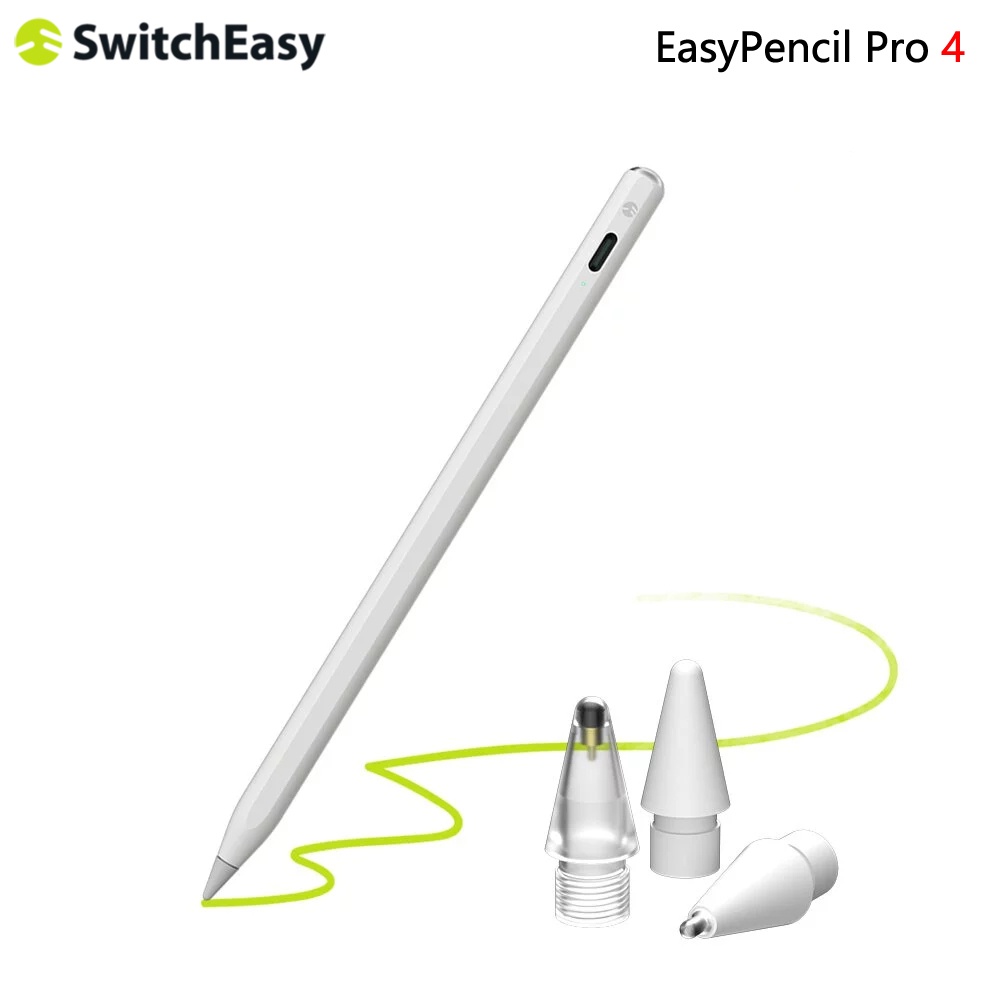 Switcheasy EasyPencil pro ดินสอสไตลัส 4 แท่ง พร้อมตัวจับแม่เหล็ก สําหรับ iPad pro 11 12.9 2021 mini 6 Pad pro 7 8 Air 4th 5th