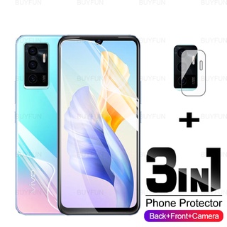 3in1 Hydrogel Film For vivo V23e 6.44inch HD Front + Back Screen Protector For vivo S10e vi vo S 10e vavo V 23e Camera Lens Film