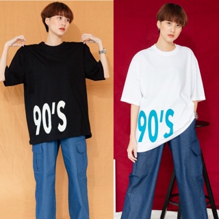 เสื้อยืดพิมพ์ลายแฟชั่น Amity_Oversize เสื้อโอเวอร์ไซต์ : เสื้อยืด 90’S มี 2 สี ⚽ พร้อมส่ง